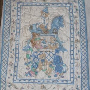 Blue and Cream Children's Quilt